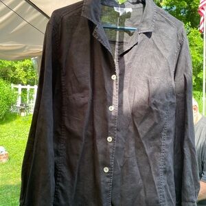 Robbie Bee Black Lightweight dresshirt 100% linen